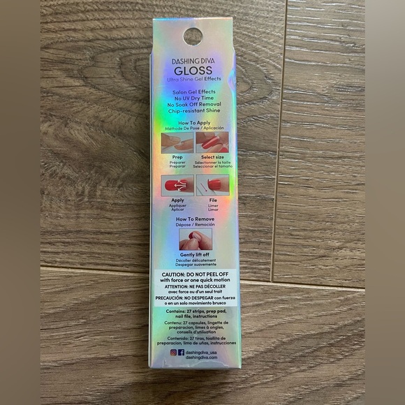 Dashing Diva Gloss Ultra Shine Gel Effects in Rosé All Day. NWT - Picture 2 of 3